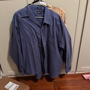 2x Faded Glory blue button up